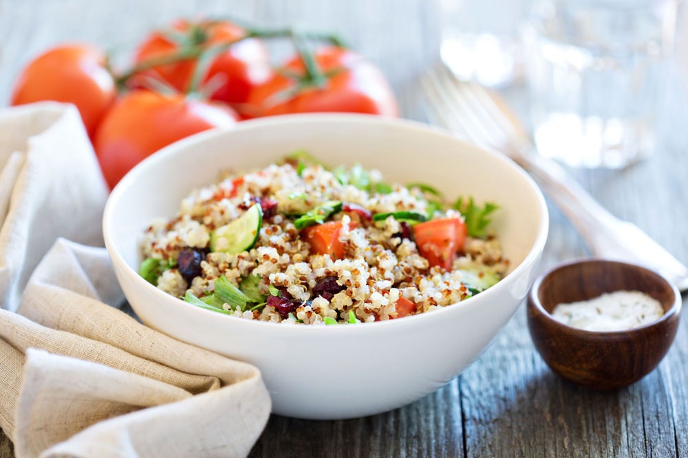 quinoa in small bowl