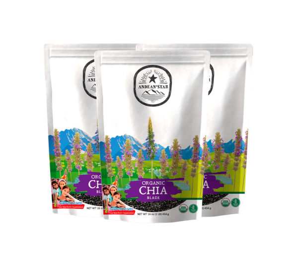 organic black chia seeds 3-pack