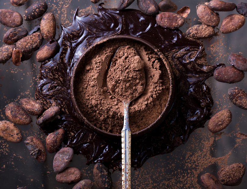 Organic cacao powder